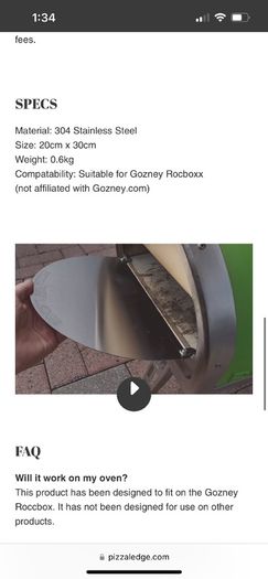 Gozney pizza ledge