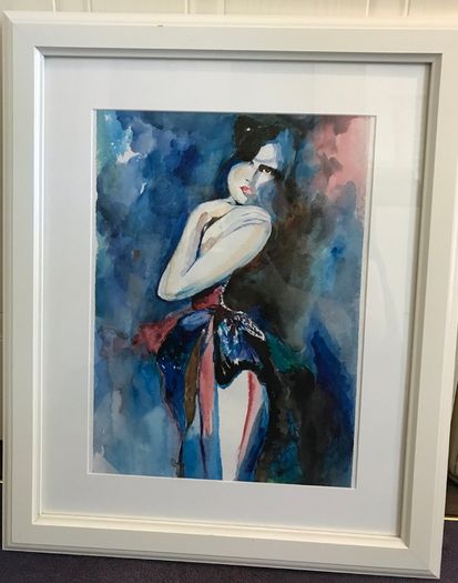 Original watercolour 29 x 39 cm (framed 48 x 58 cm) High quality light-resistant materials