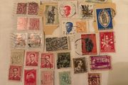 Belgium franc stamp collection