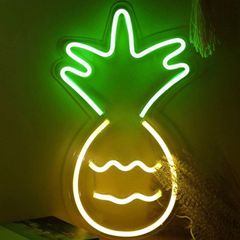 Neon Light Sign LED Pineapple Night Lights USB Operated Decorative Marquee Sign Bar Pub Store Club Garage Home Party Decor (FREE POSTAGE)