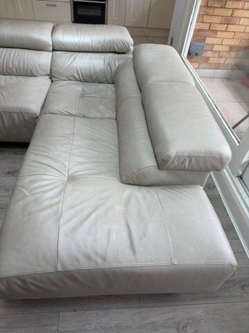 New Trend Concepts Italian Leather Corner Recliner