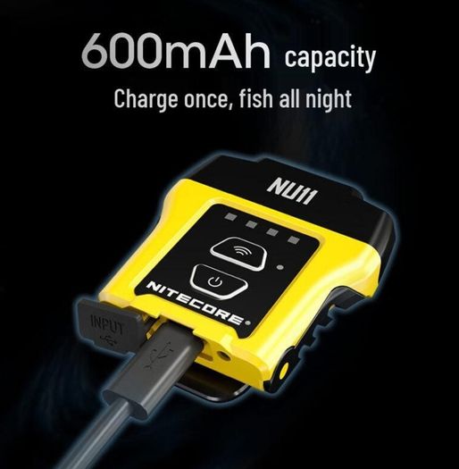 Nitecore NU11 Cap Light, intelligent LED torch for caps, 150 lumens
