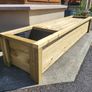 8ft bench with planters Image 3
