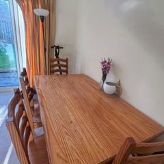 Wooden Dining Table with 4 Chairs