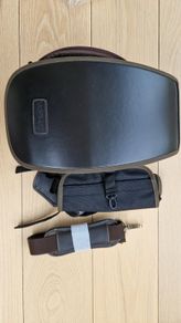 Triumph waxed cotton tank bag.