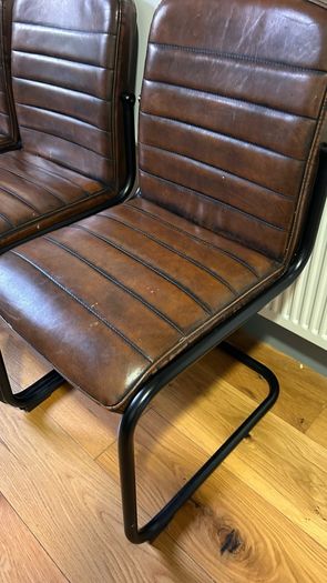 leather chair kitchen x 4