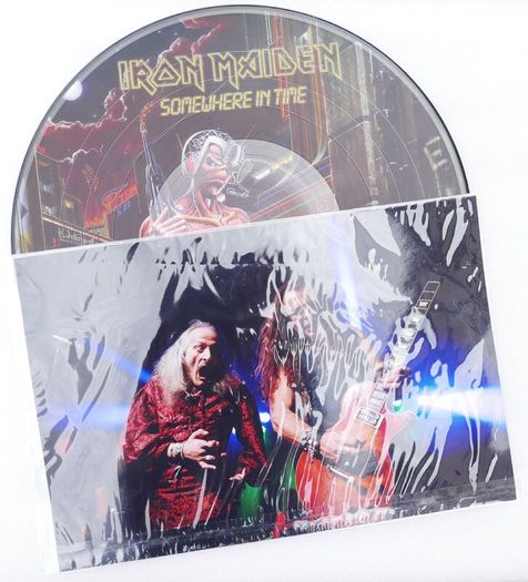 IRON MAIDEN -Somewhere In Time-  vinyl pic disc plus a PHOTO