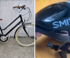 Bike and helmet