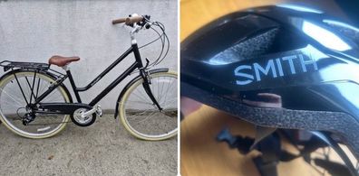 Bike and helmet