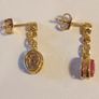 Petite Natural Ruby Drop Earrings Image 8