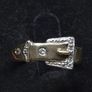Vintage 9ct Gold Belt Buckle Ring Size 58 Image 6