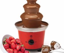 Belgian Chocolate Fountain Fondue Large Set | 500ml Capacity Electric 3-Tier Machine with Hot Melting Pot Base | 2 Adjustable Settings and Keep Warm Function (FREE POSTAGE)