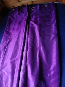 New Deep Lilac Ring Curtains