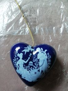 vintage heart shaped pomander