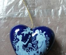 vintage heart shaped pomander