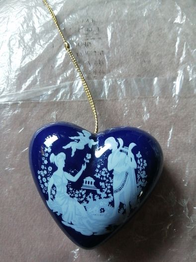 vintage heart shaped pomander