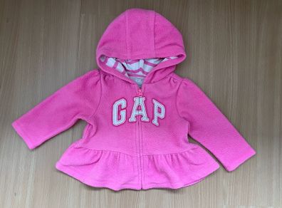 GAP pink hoodie, size 6-12m