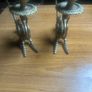 2 Antique solid brass  Dragon  candle sticks Image 6