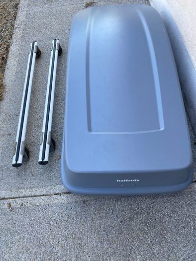 Roofbox with RoofBars and Bikerack