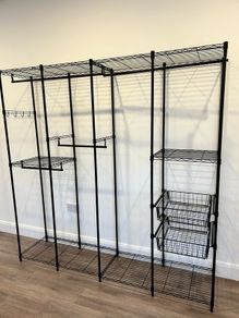 VIPEK V10 Heavy Duty Metal Wardrobe and Garment Rack Black