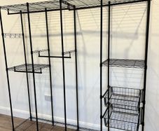 VIPEK V10 Heavy Duty Metal Wardrobe and Garment Rack Black