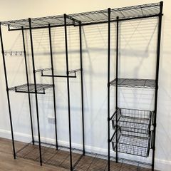 VIPEK V10 Heavy Duty Metal Wardrobe and Garment Rack Black