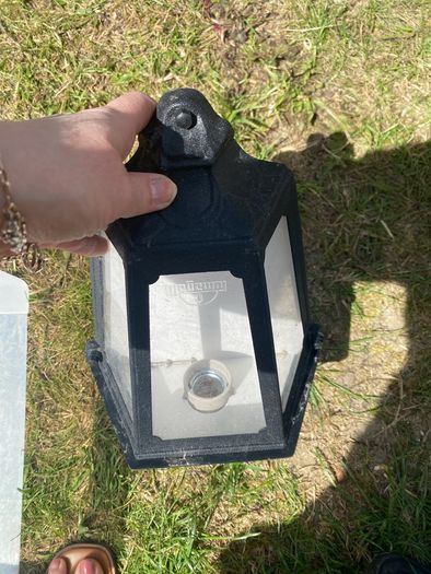Outdoor Wall Lantern Light black