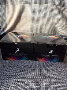 2x 4 Killarney crystal tumblers