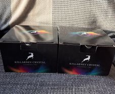 2x 4 Killarney crystal tumblers