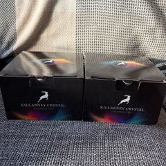 2x 4 Killarney crystal tumblers