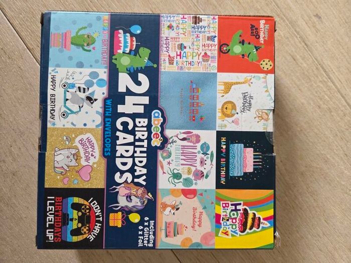 pack of 24 children's birthday cards
