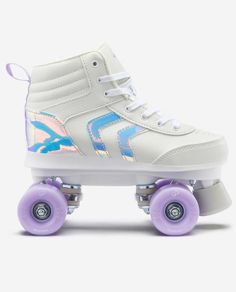 Kids Quad Roller Skates 100 - Lilac. size 13