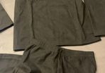 Temu 2pcs Kid's Thermal Underwear Set Long sleeve top & matching pants (Black)