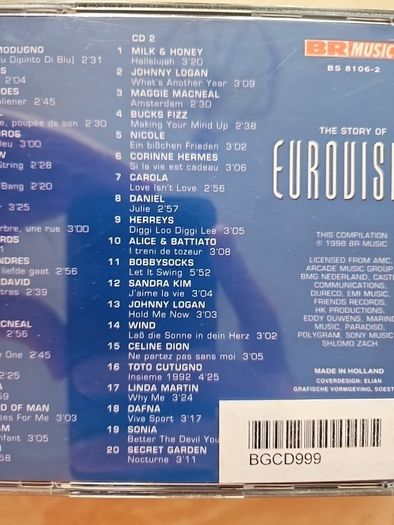 Eurovision The Story Of 2CD Boxset
