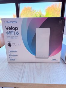 Linksys Velop WiFi 6 Mesh Router Tri-Band AX4200 White