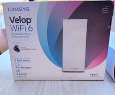 Linksys Velop WiFi 6 Mesh Router Tri-Band AX4200 White