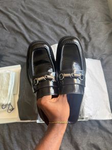 Burberry Barbed Leather Loafers