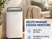16L Day Dehumidifier with Activated Carbon Filter and Continuous Drainage