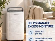 main image for ad 16L Day Dehumidifier with Activated Carbon Filter and Continuous Drainage