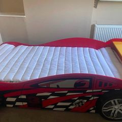 Race Car Bed & Bedside Locker