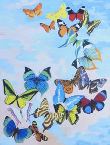 "A Flight of Butterflies" - Limited Edition Signed Print by Irish Artist Anna O'Hara | High-Quality Watercolour Reproduction