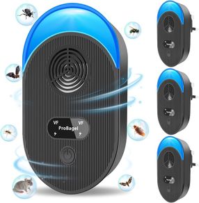 Pest Repeller, Mouse Repellent, 4 Pack Powerful Spider Repeller plug in Pest Control for Rats, Rodent, Mice, Bugs, Mosquito, Spider, Ant Repellent, Harmless To Pets And Human