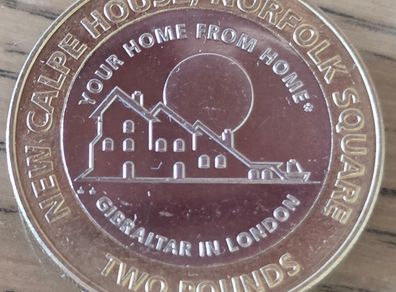 Gibraltar 2018 Commemorates 2 Pound New Calpe House, Norfolk Square