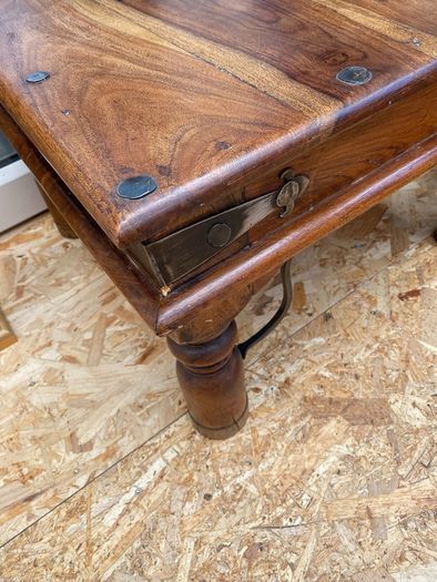 Rustic solid wood coffee table