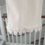 White Jeans With Cute Lace Hems Size Uk 12 Image 5