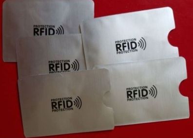RFID pouches . Protect debit / credit cards .