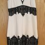 KAREN MILLEN Ivory & Black Lace Midi Dress Image 3