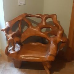 root chair & coffee table