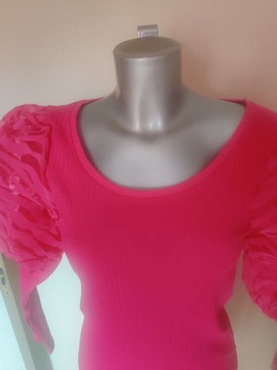 BNWT River Island Bright Pink Berlin Doll blouse size UK14 EU40/42 Postage included