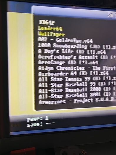 Nintendo 64 with hacked game